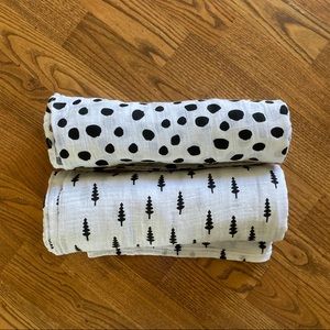 Modern Burlap Cotton Guaze Swaddles